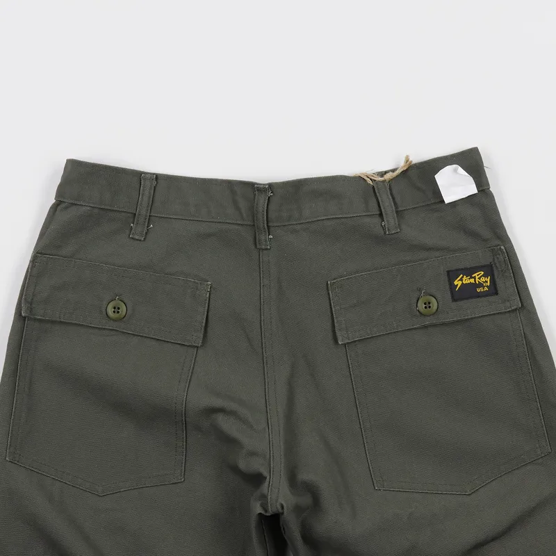 Stan Ray 1300 Slim 4 Pocket Fatigue Trousers Dark Olive-5
