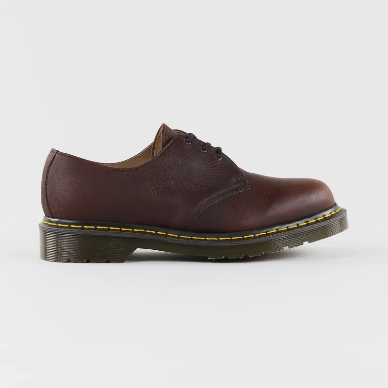 huurling Kosciuszko Bevestiging Dr Martens Made In England Mens 1461 Abandon Shoes Dark Tan Brown