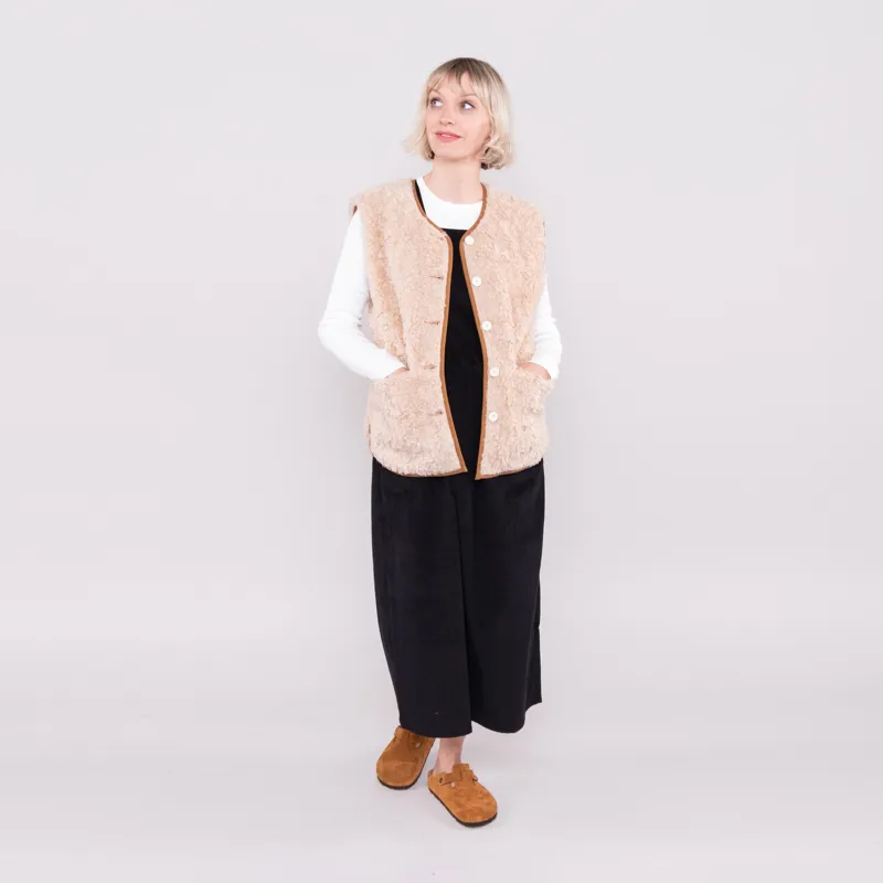 Sideline Womens Stevie Vest Natural Wool-1