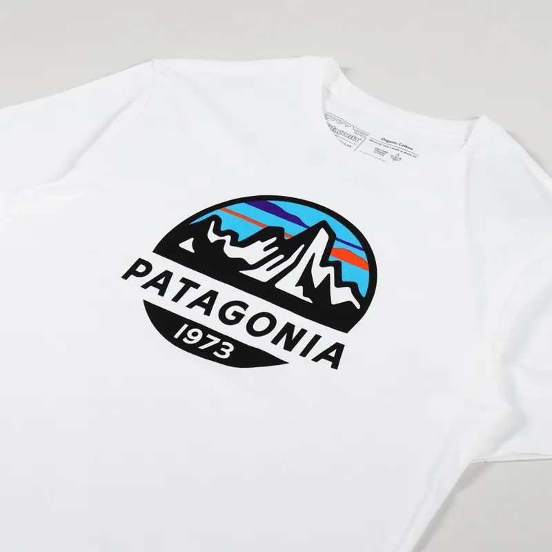 Patagonia Fitz Roy Scope Organic T Shirt White-2
