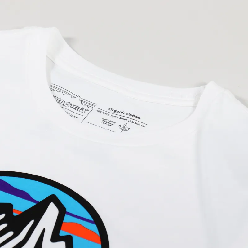 Patagonia Fitz Roy Scope Organic T Shirt White