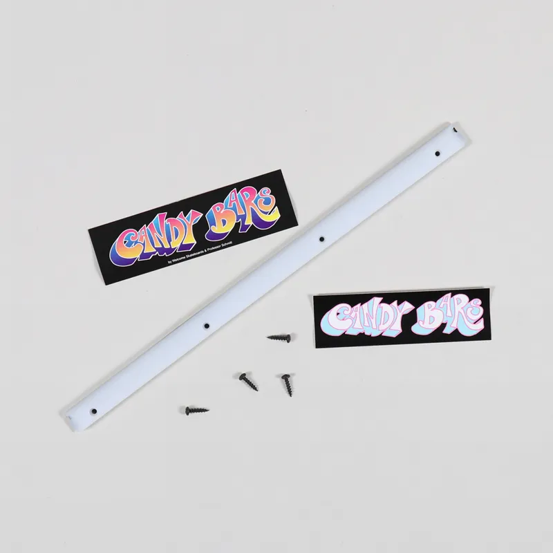 Welcome Candy Bar Rail Individual White