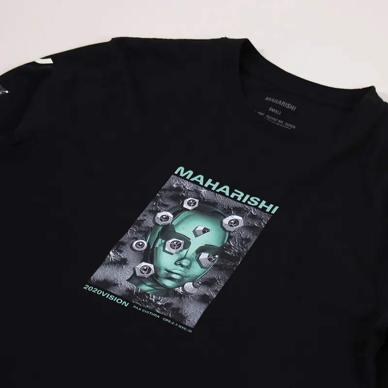 Maharishi 2020 Vision Organic Long Sleeve T Shirt Black-3