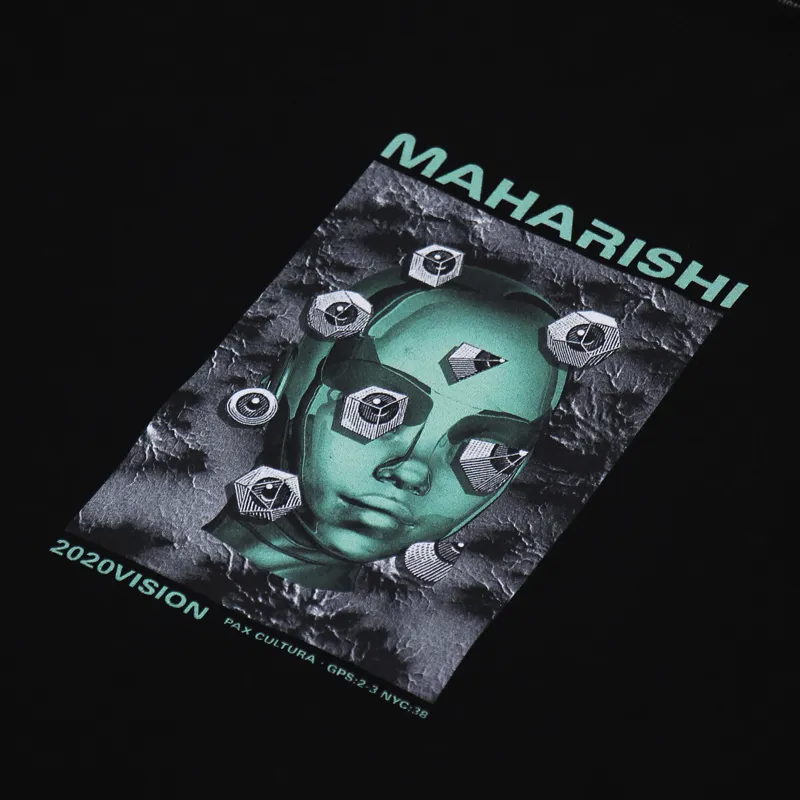 Maharishi 2020 Vision Organic Long Sleeve T Shirt Black-6