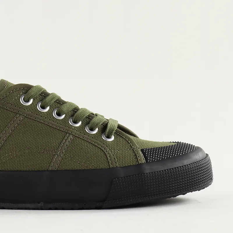 Superga 2390 Cotu Shoes Green Military Black-2
