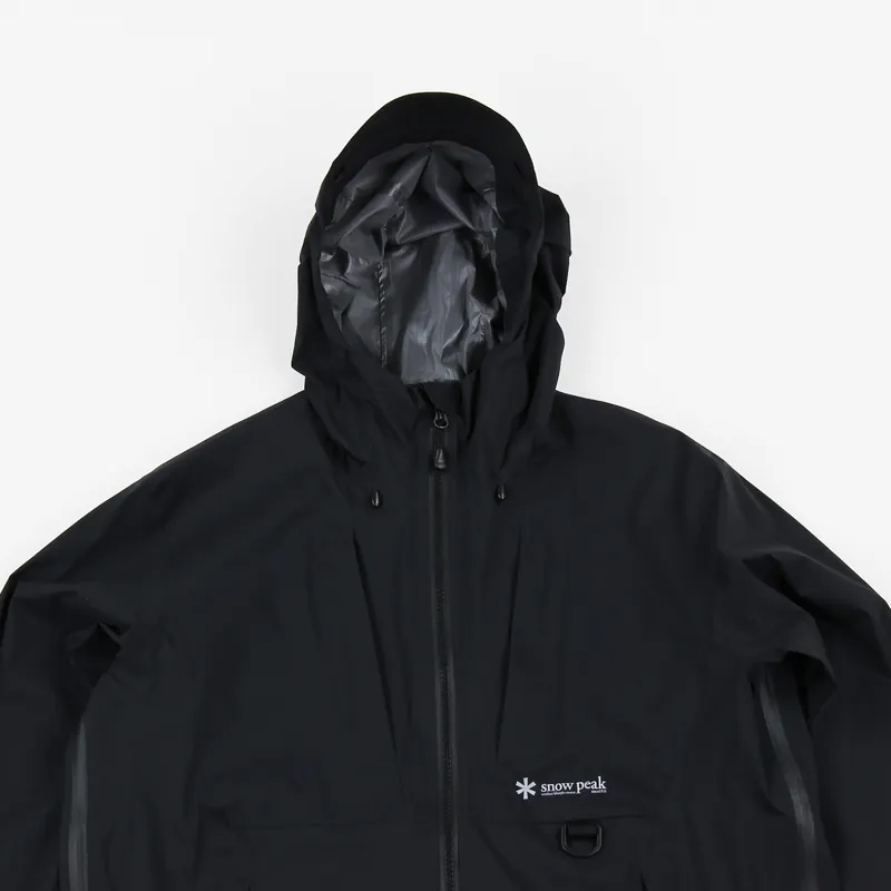 Snow Peak Mens 2.5L Lightweight Wanderlust Shell Jacket Black