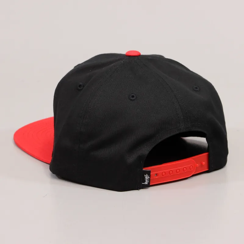 Stussy 2 Tone Snapback Cap Black-2