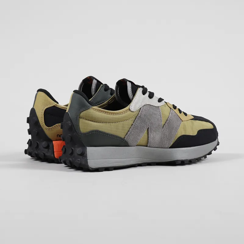 New Balance 327 Shoes Byzantine Gold Golden Poppy-4