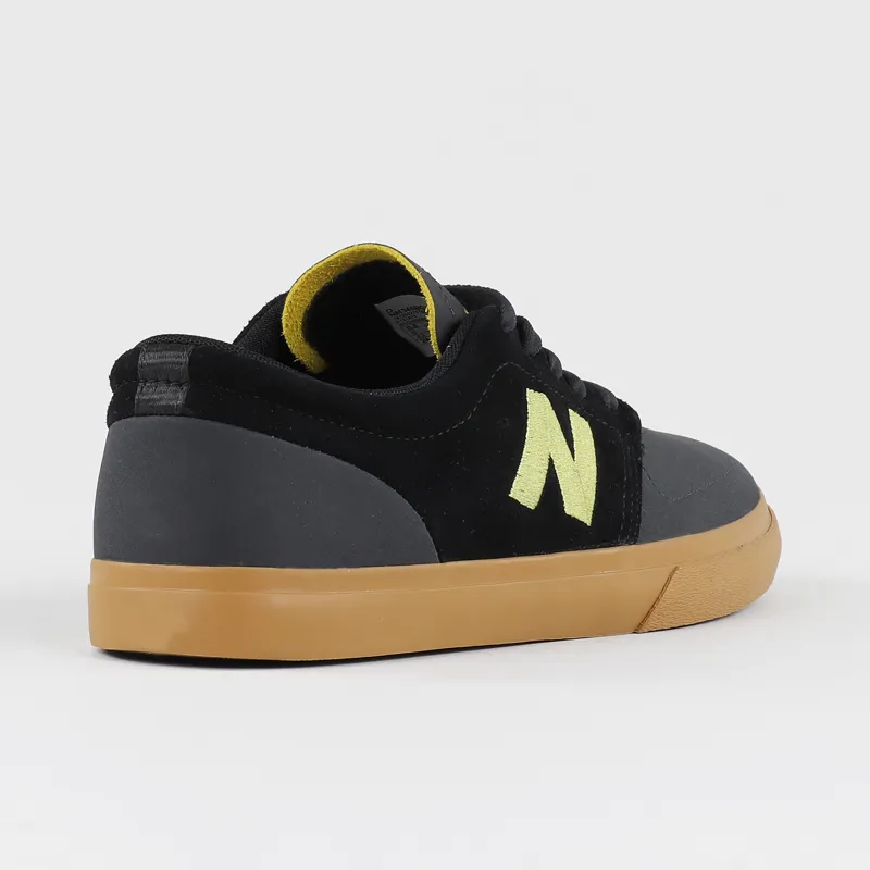 New Balance Numerics Brighton 345 Shoes Black Yellow Cream-4