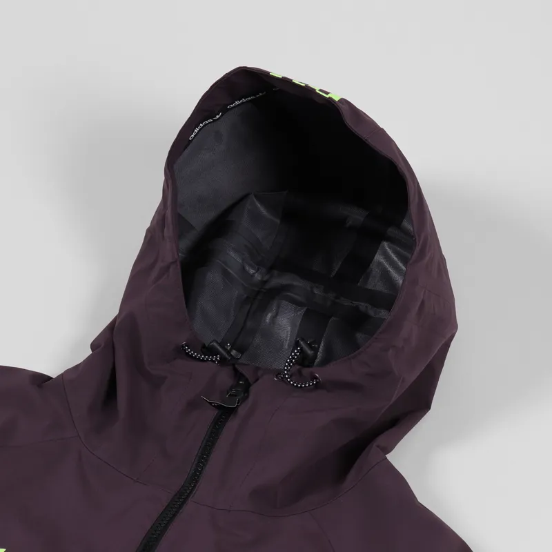 Adidas Snowboarding 3L20 Jacket Red Maroon Green-10