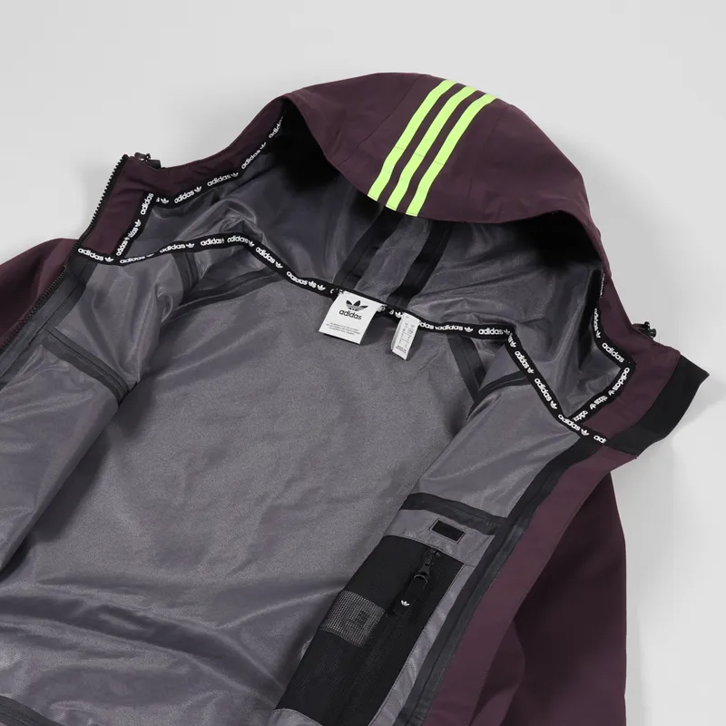 Adidas Snowboarding 3L20 Jacket Red Maroon Green-4