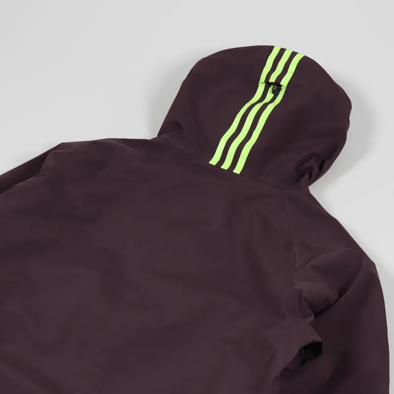 Adidas Snowboarding 3L20 Jacket Red Maroon Green-5