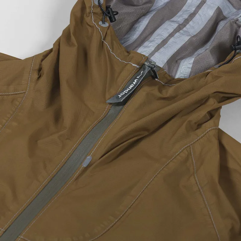 And Wander 3L UL Rain Jacket Camel-8