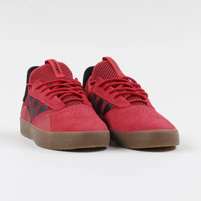 Adidas Skateboarding 3ST.001 Shoes Scarlet Black Gum-3