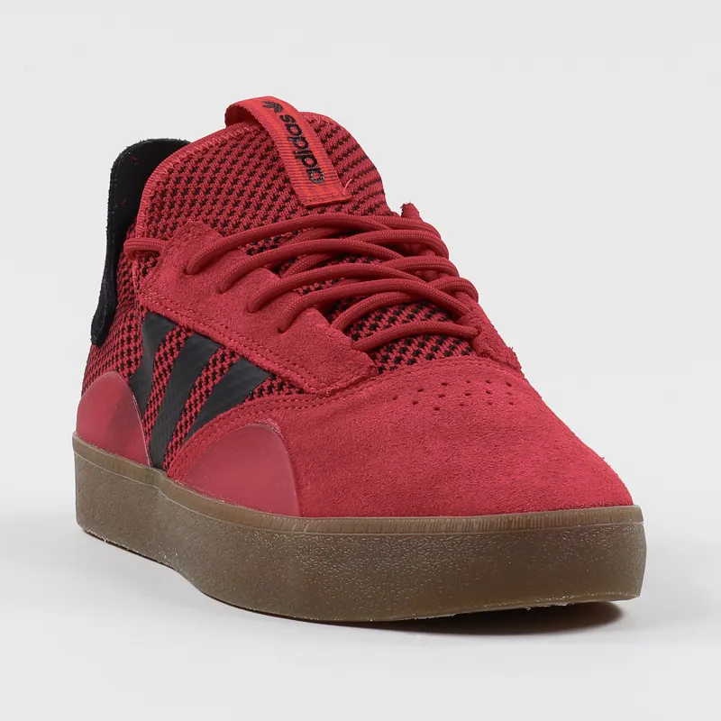 Adidas Skateboarding 3ST.001 Shoes Scarlet Black Gum-4