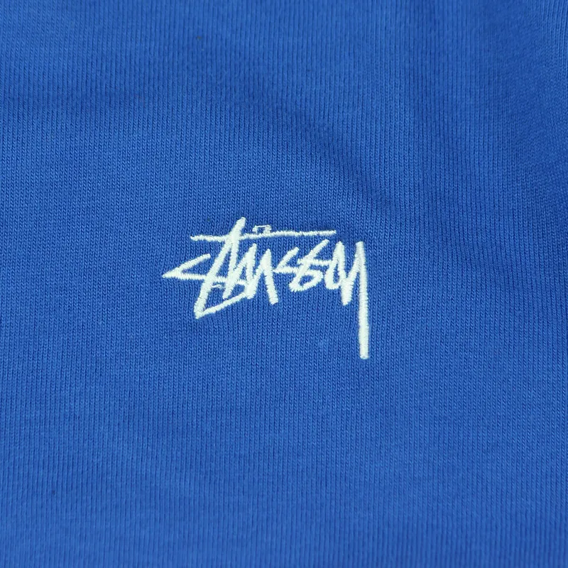 Stussy 3 Tone Polo Shirt Navy White Red-2