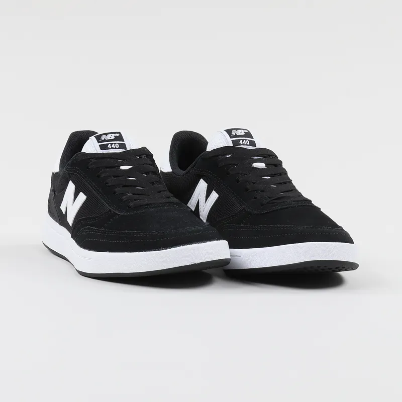 New Balance Numeric 440 Shoes Black White-3