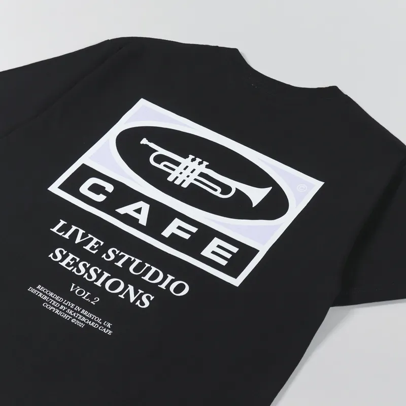 Skateboard Cafe 45 T Shirt Black-2