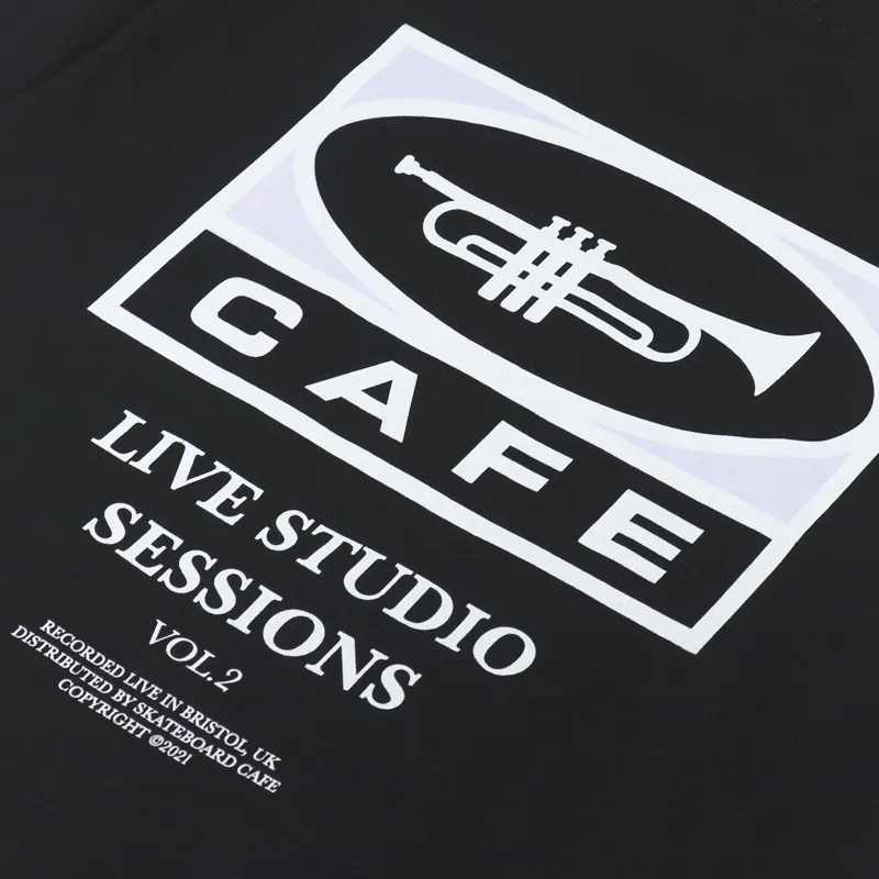 Skateboard Cafe 45 T Shirt Black-4