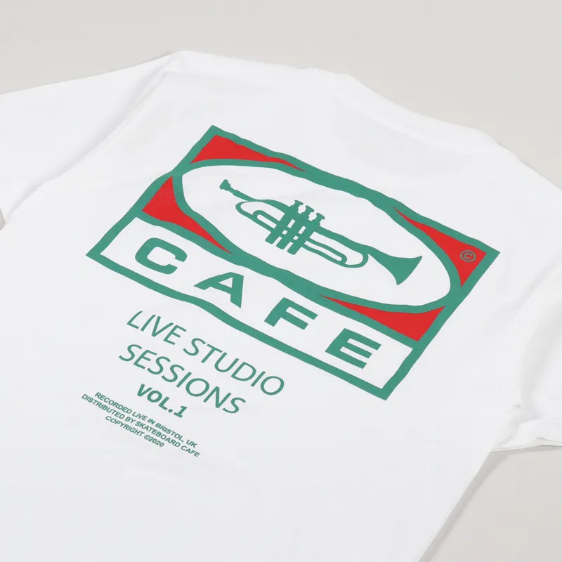 Skateboard Cafe 45 T Shirt White-2