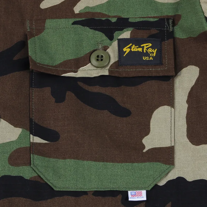 Stan Ray 4 Pocket Fatigue Jacket Woodland Camo-2