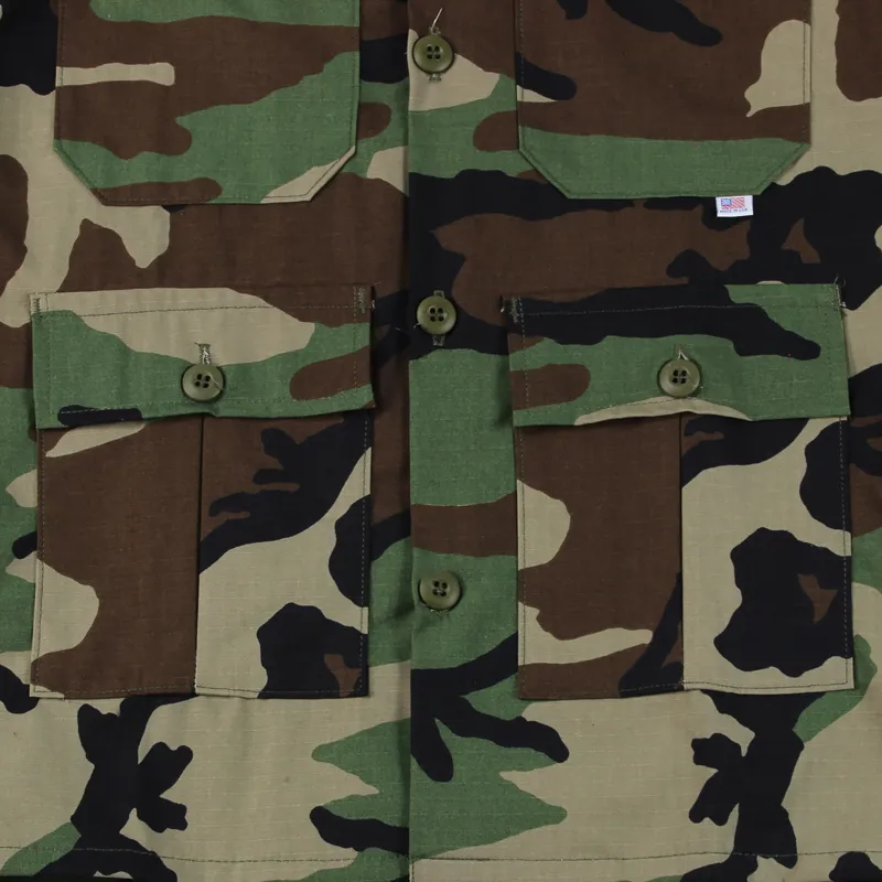 Stan Ray 4 Pocket Fatigue Jacket Woodland Camo-1