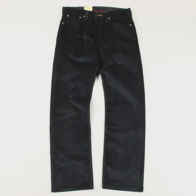 Levis Skateboarding Mens 504 Regular Pant Black Fern Corduroy