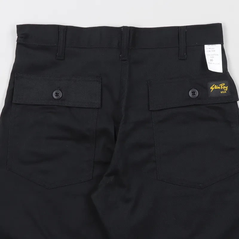 Stan Ray 5500 Fatigue Shorts Black Twill-3