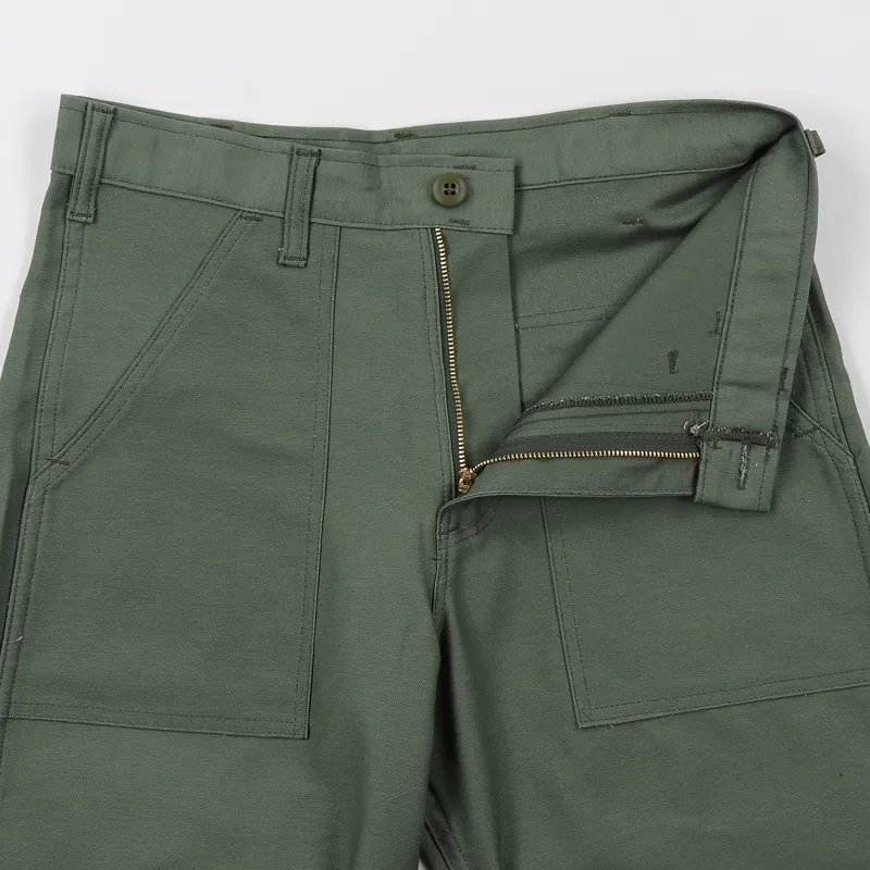 Stan Ray 5500 Fatigue Shorts Olive Sateen-2