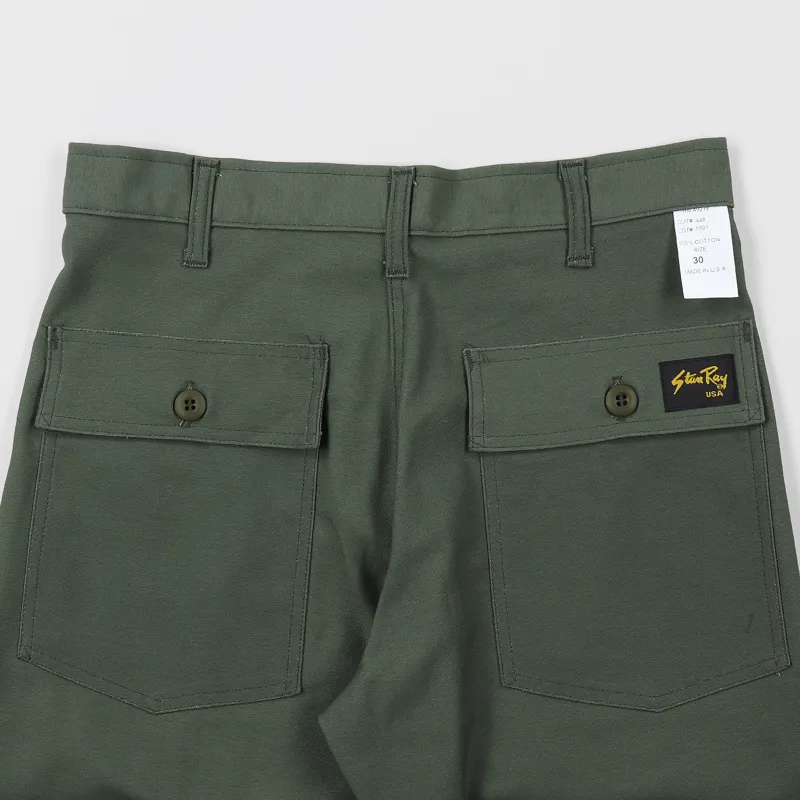 Stan Ray 5500 Fatigue Shorts Olive Sateen-3