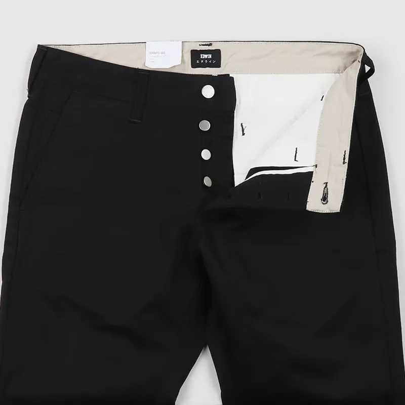 Edwin 55 Chino Black Rinsed-1