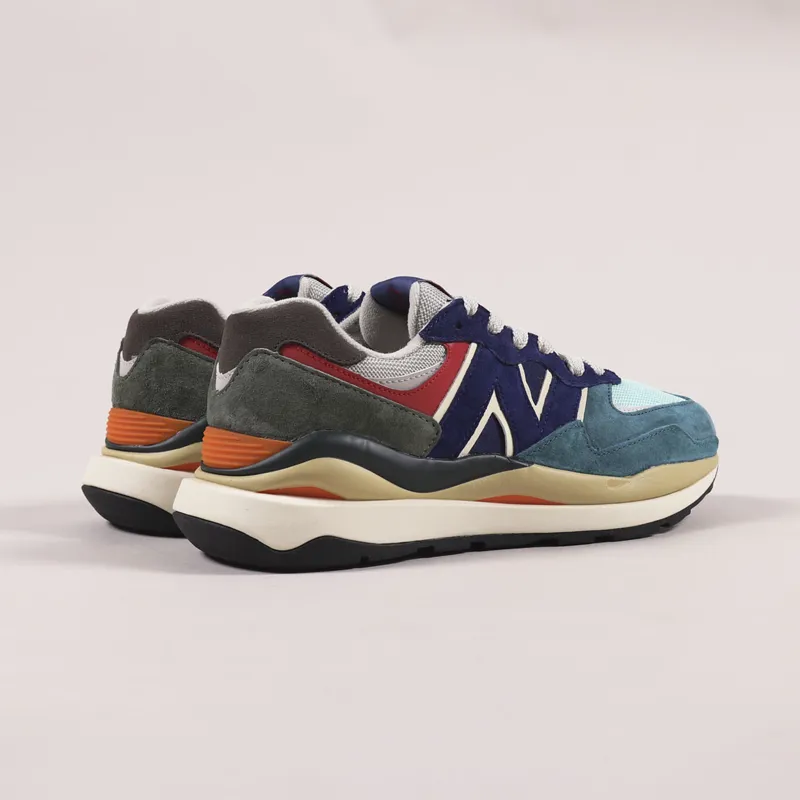 New Balance 57/40 Shoes Light Cliff Grey Velocity Red-2
