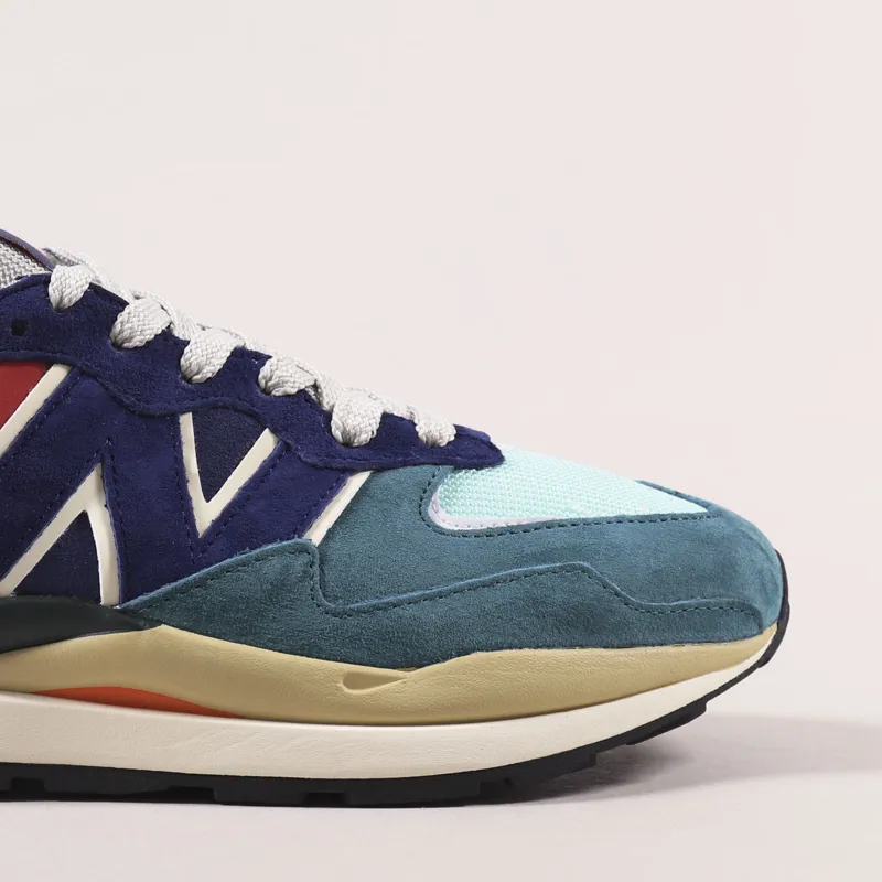 New Balance 57/40 Shoes Light Cliff Grey Velocity Red-4