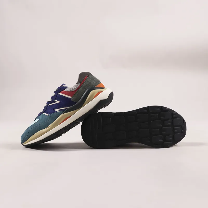 New Balance 57/40 Shoes Light Cliff Grey Velocity Red-1