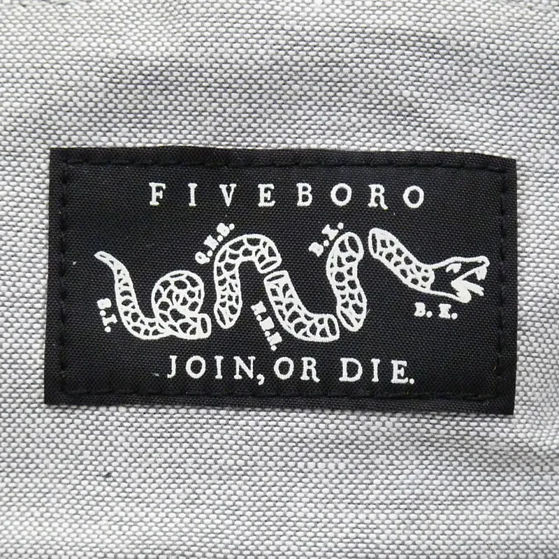 5Boro Join Or Die Five Panel Cap - Oxford Grey-1
