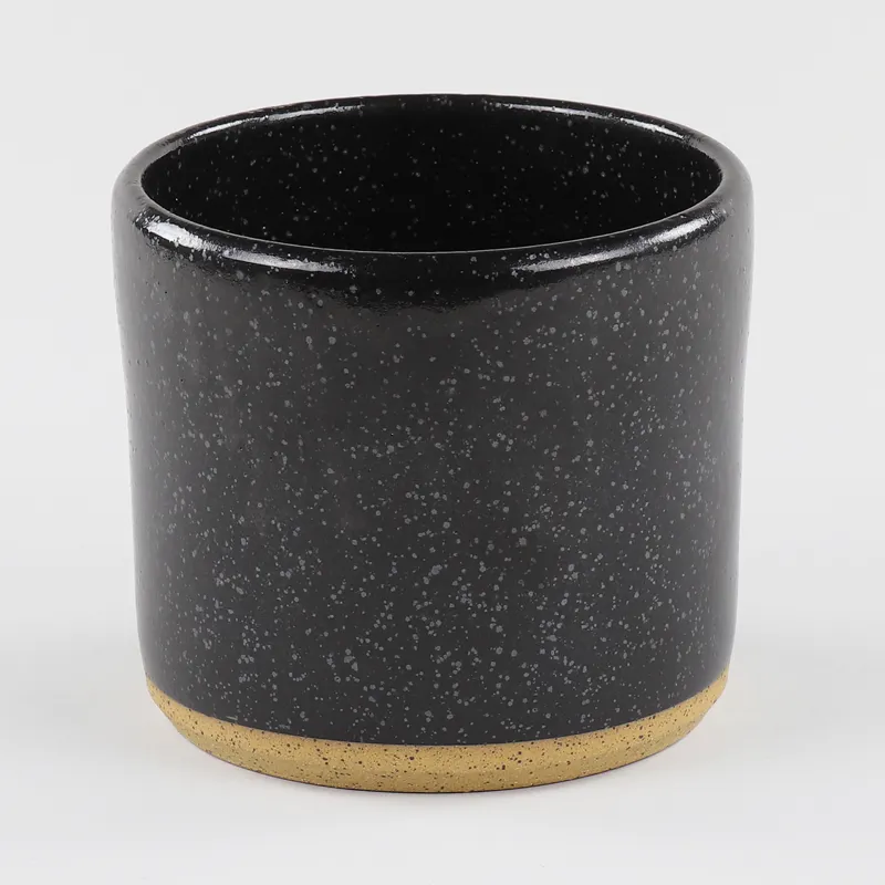 Norden Goods 7 inch Stoneware Planter Black Speckle