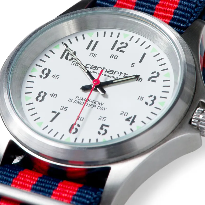 Carhartt Military Watch Navy Red Black Wrist Watch