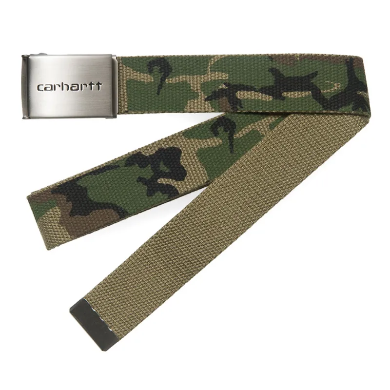 Carhartt Clip Belt Chrome Acrylic - Camo Green