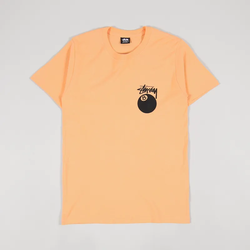 Stussy 8 Ball T Shirt Peach-1
