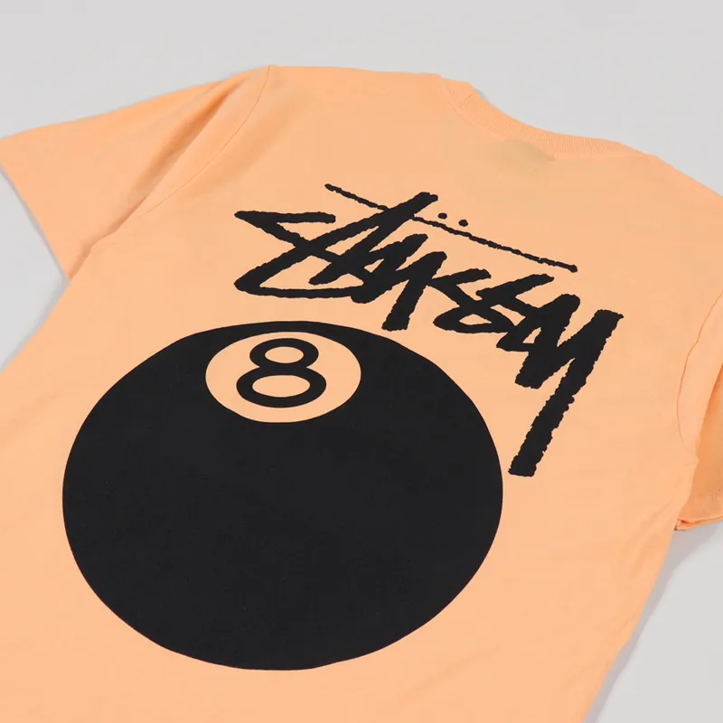 Stussy 8 Ball T Shirt Peach-2