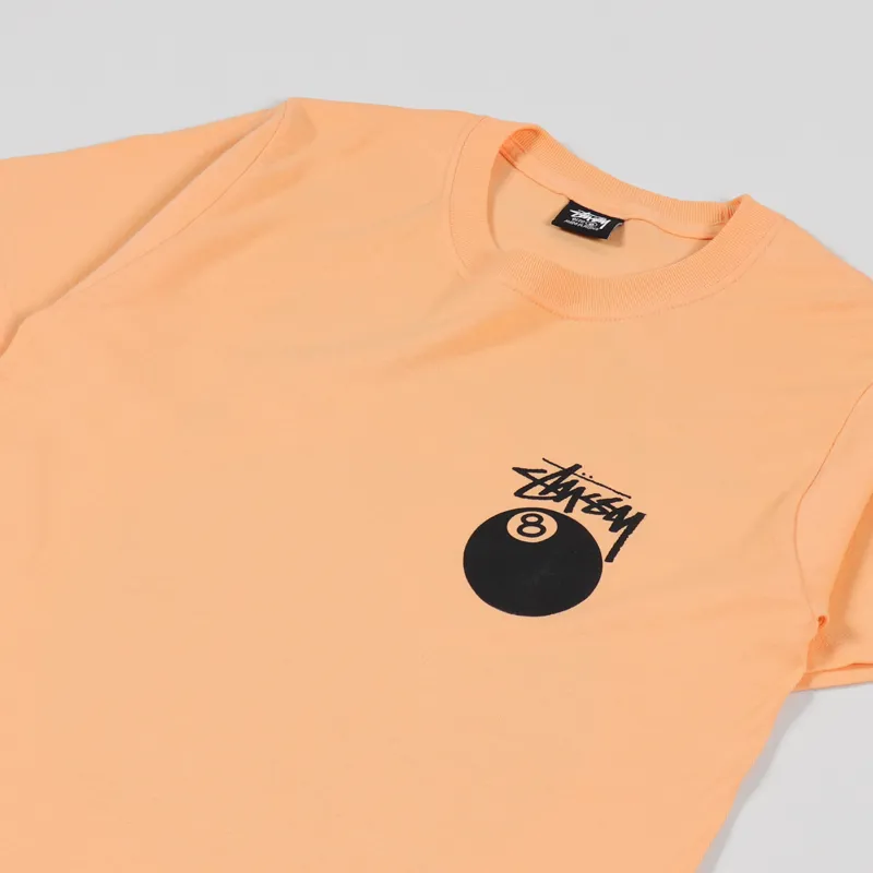 Stussy 8 Ball T Shirt Peach-3