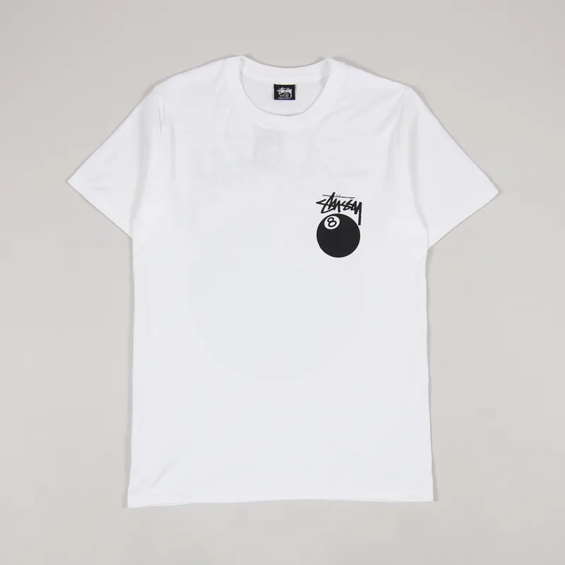 Stussy 8 Ball T Shirt White-1