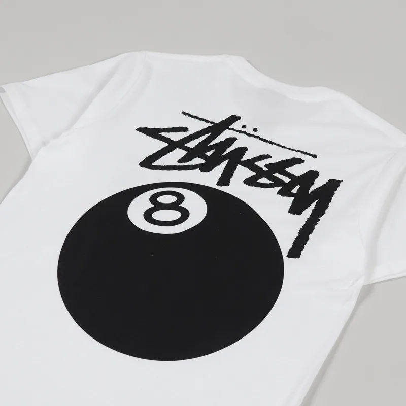 Stussy 8 Ball T Shirt White-2