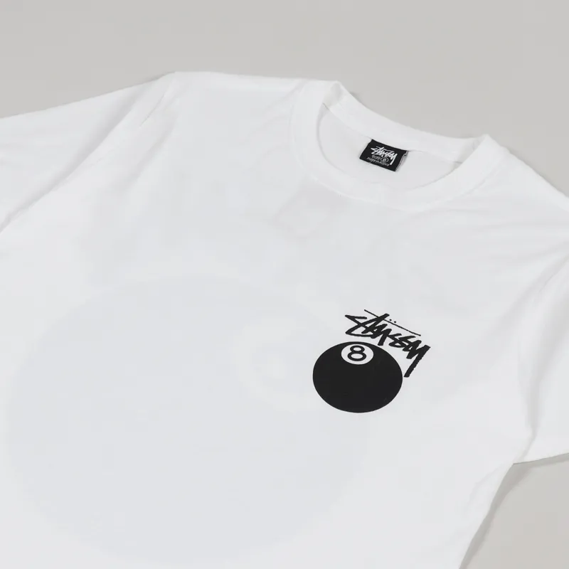 Stussy 8 Ball T Shirt White-3