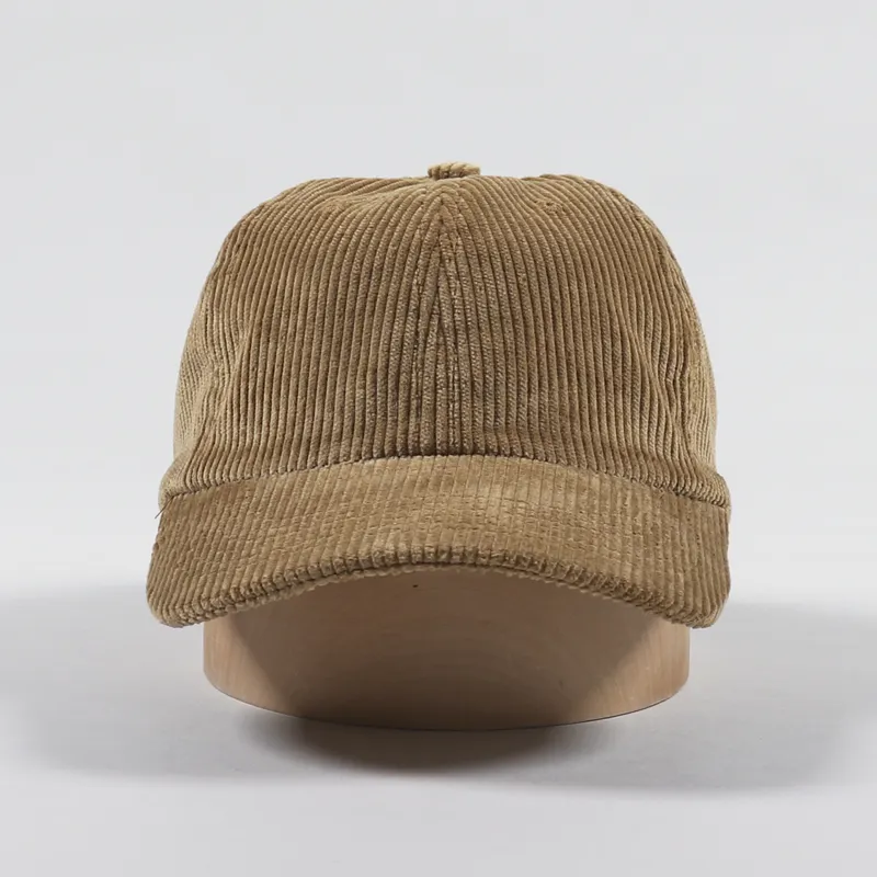 Norse Projects 8 Wale Cord Sports Cap Utility Khaki-2