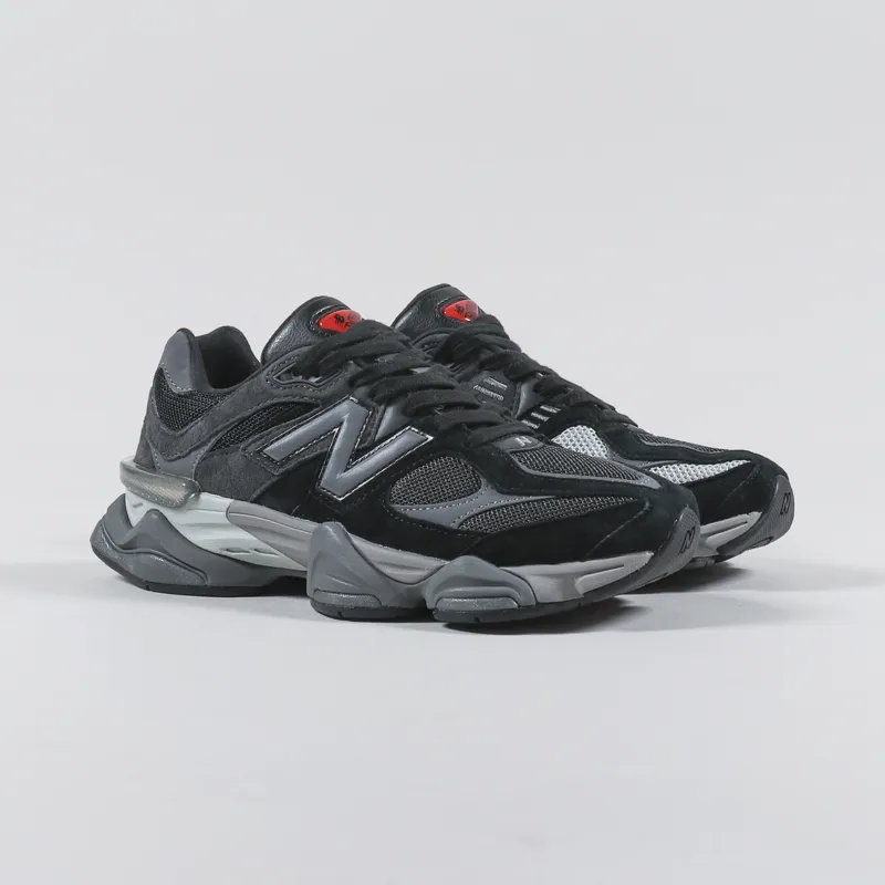 New Balance Mens Suede 9060 Shoes Black Castlerock