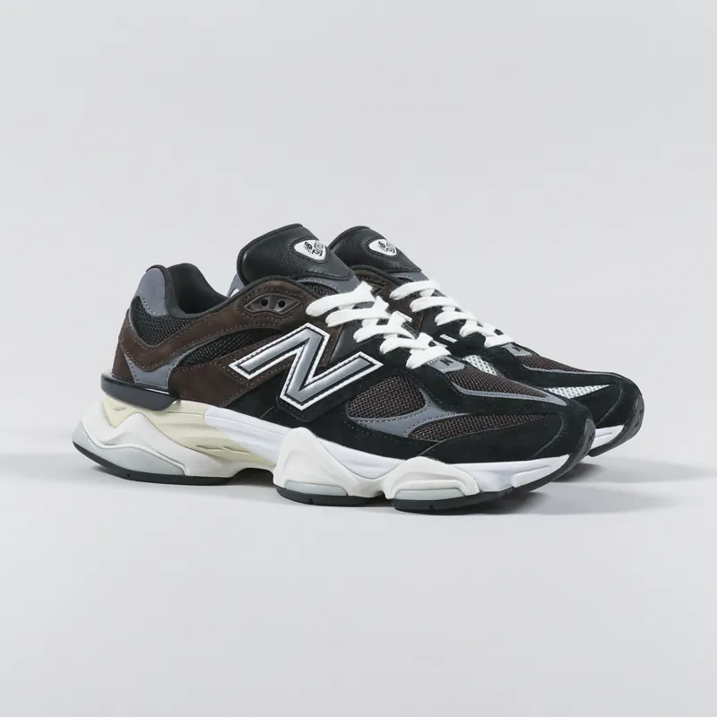 New Balance Lifestyle Mens 9060 Shoes Brown Black Trainers