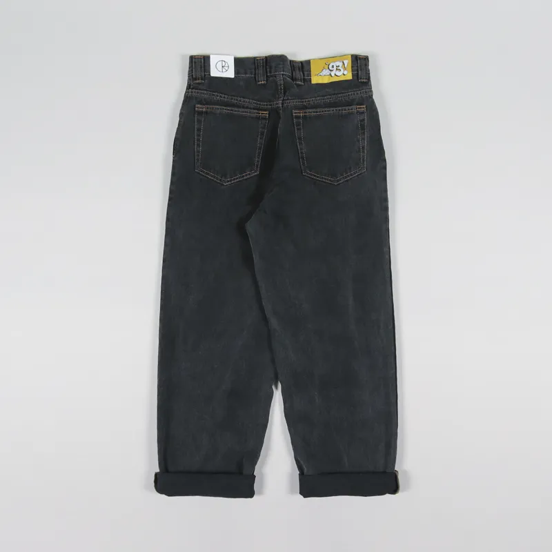 Polar Skate Co. Mens Relaxed 93 Denim Jeans Washed Black