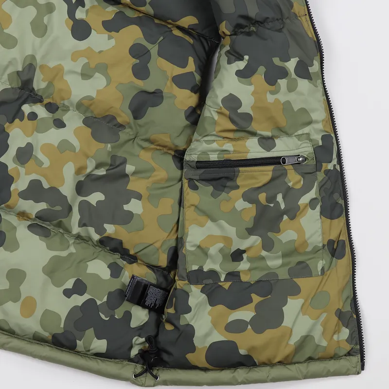 The North Face 1996 Retro Nuptse Vest New Taupe Green Macrofleck Print-3