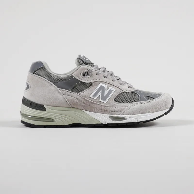New Balance Made In UK 991 Shoes Grey White-4